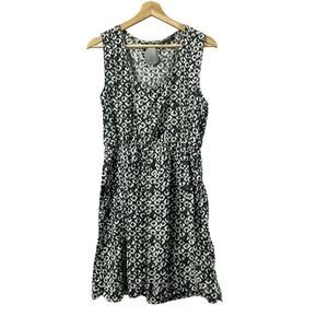 Kavu Black and White Midi Dress